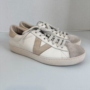 Victoria Berlin Sneaker Shoes Suede & Leather Beige White Women's 6 - 6.5 (37)